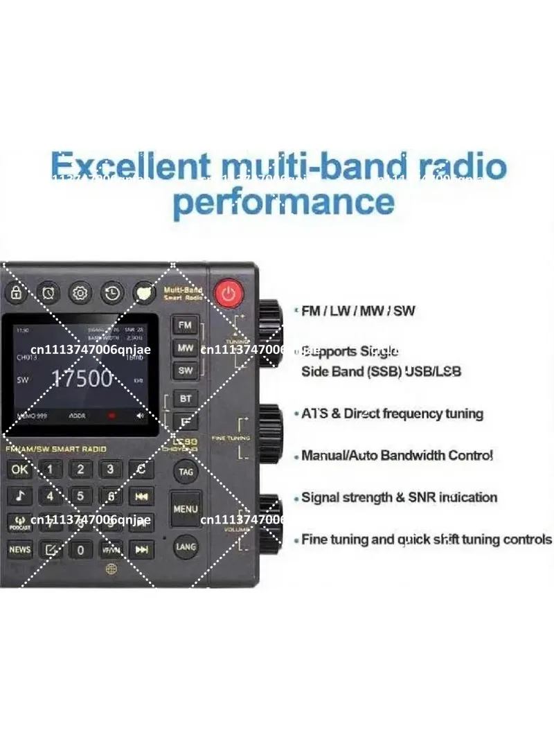 Фото Вседиапазонное интернет-радио с IPS-экраном, Bluetooth-колонкой с регулятором, голосовым управлением №2