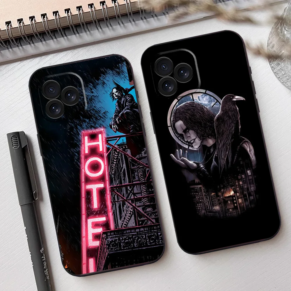 Чехол для телефона Movie T-THE C-CROWS iPhone 12 11 13 14 15 16 Max Pro Plus черный мягкий силиконовый