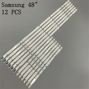 12 pcsset led backlight strip for samsung ue48h6400 ue48j5600 ue48j5600 ue48h5000 ue48h5500 ue48h6200ak d4ge 480dca 480dcb r3 free global shipping
