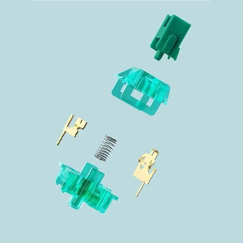 Фото Механический переключатель Outemu Jade Linear 3PIN для клавиатуры, звук Mahjong, с возможностью горячей замены №4