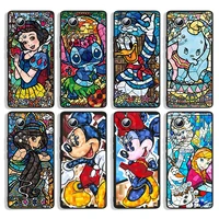 disney retro color art for huawei honor 60 se 50 30i 20 10i 10x 10 9x 9c 9a 8a x8 lite pro black silicone phone case capa