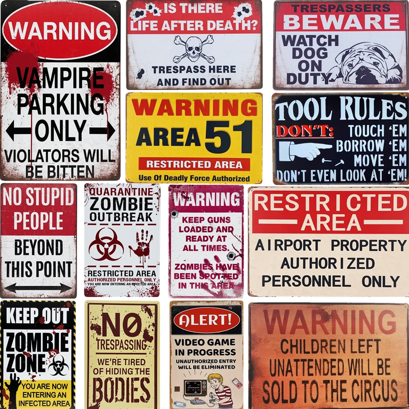 Предупреждение о отсутствии парковочной зоны 51 дюйм металлические жестяные