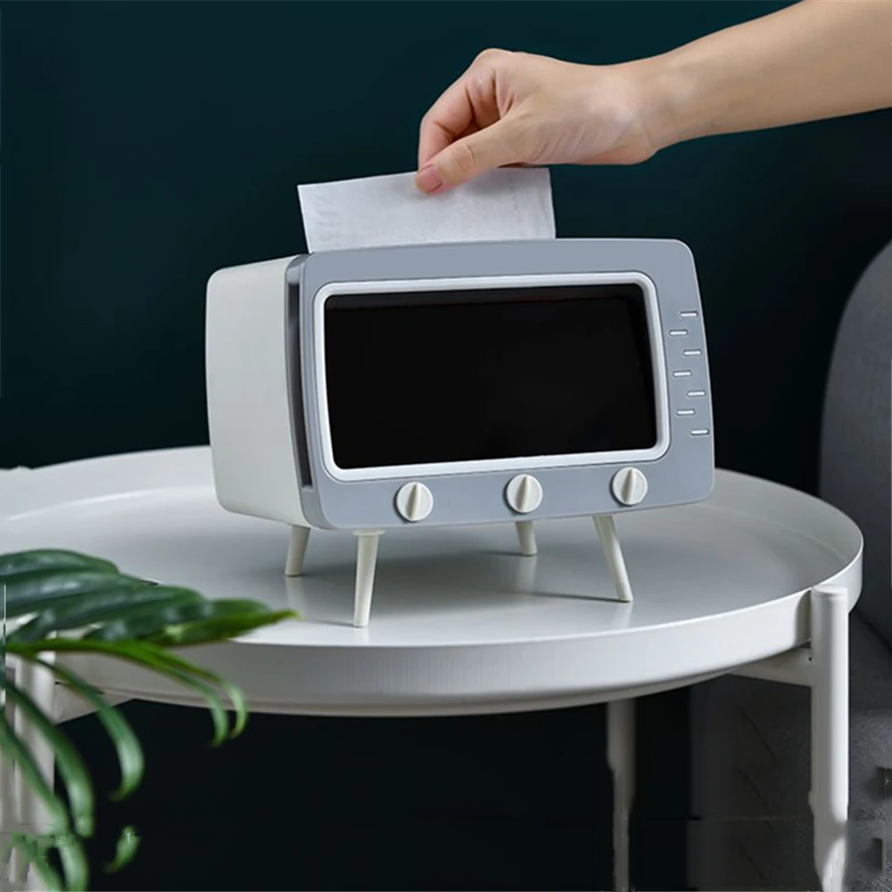 

Настольная коробка для салфеток для телевизора, устройство для хранения салфеток в гостиной, органайзер для салфеток с держателем