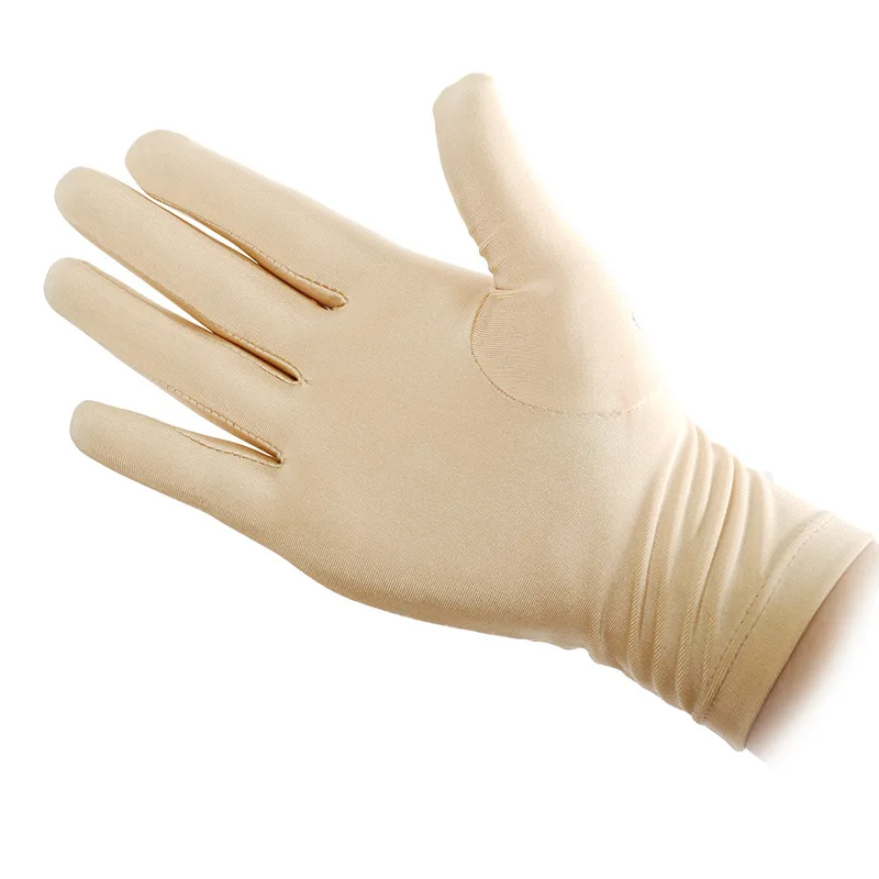 figure skating performance gloves for kid's adult women's semi colon hot diamond high elasticity nylon opaque 22color long style