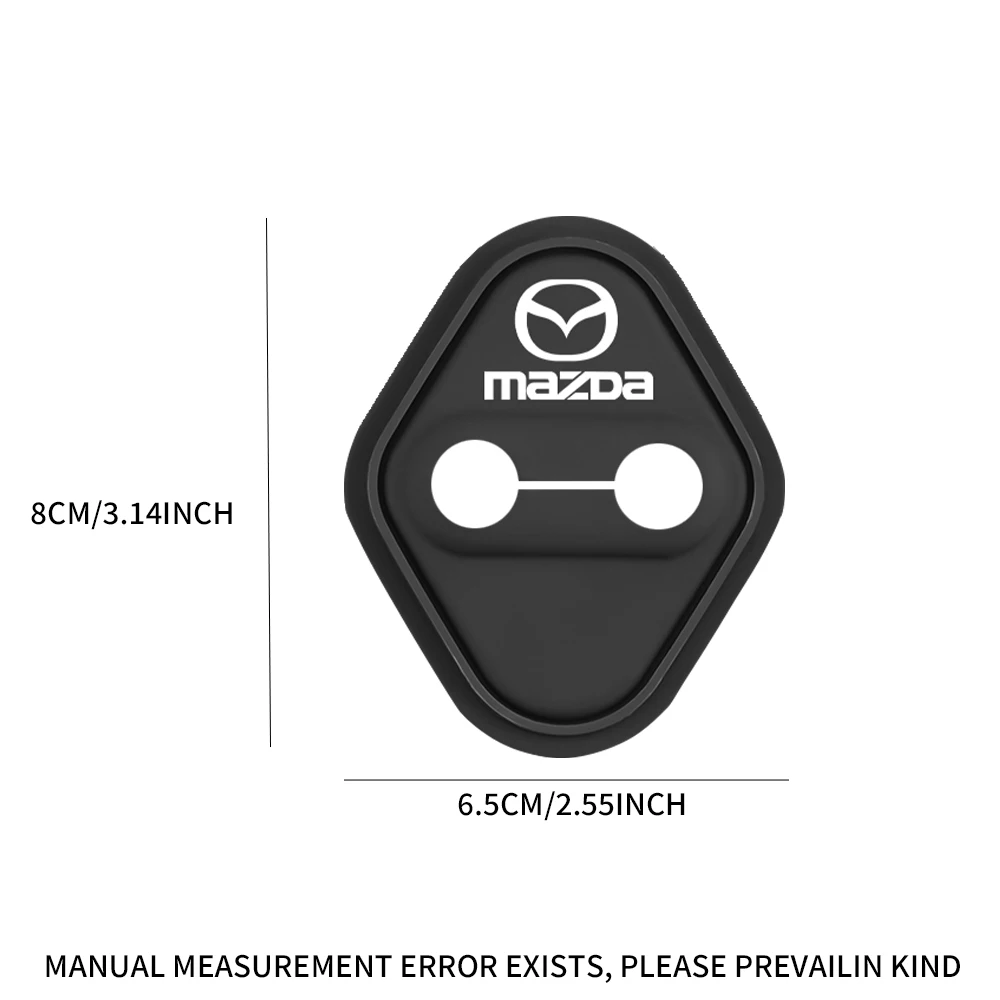 Фото Комплект из 4 силиконовых накладок для защиты замков дверей Mazda 3 BK, 6 GH, CX-5, CX30, MX-5 2, 5, CX-3 GJ, GL, CX-8 MS, RX-8 №4
