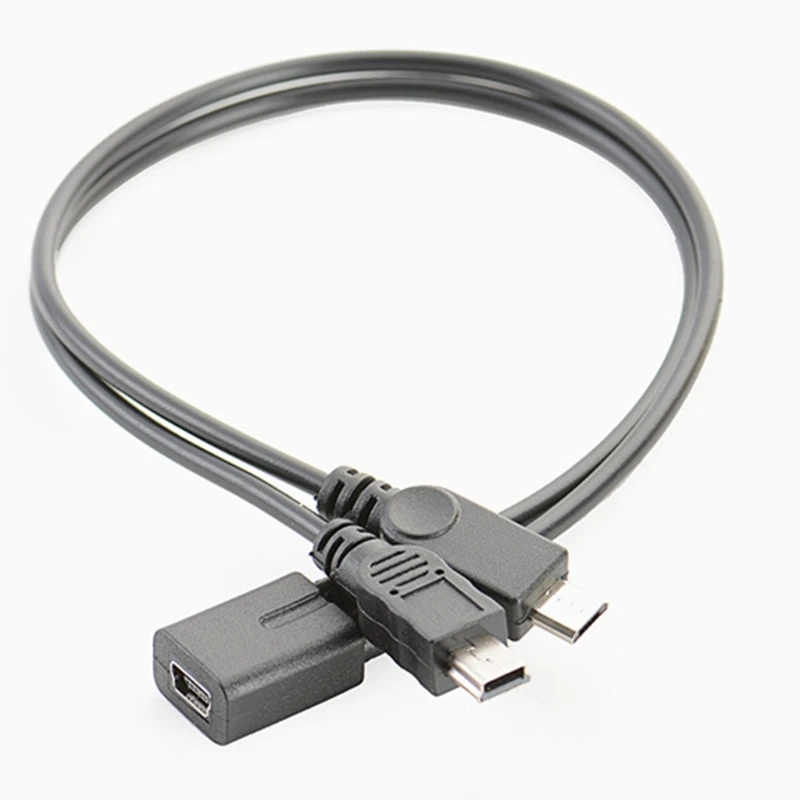 

Mini USB Splitter Cable Faster Charging Cable Cord Security Power Cable