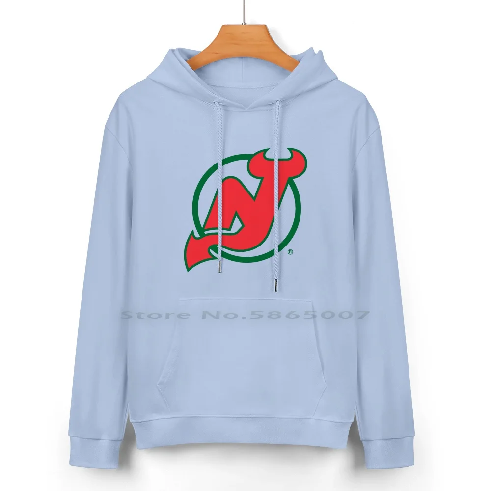Толстовка с капюшоном Devils-New Jersey из чистого хлопка свитер 24 цветов логотипом City 100%