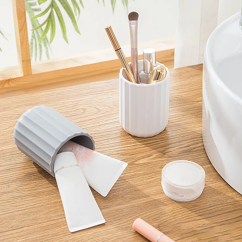 Многофункциональный силиконовый держатель для ручек милый туалетный столик