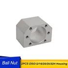 Бесплатная доставка 2 шт. корпус шариковой гайки для DSG16H1220 мм шариковый винт SFU1605 SFU1204 CNC