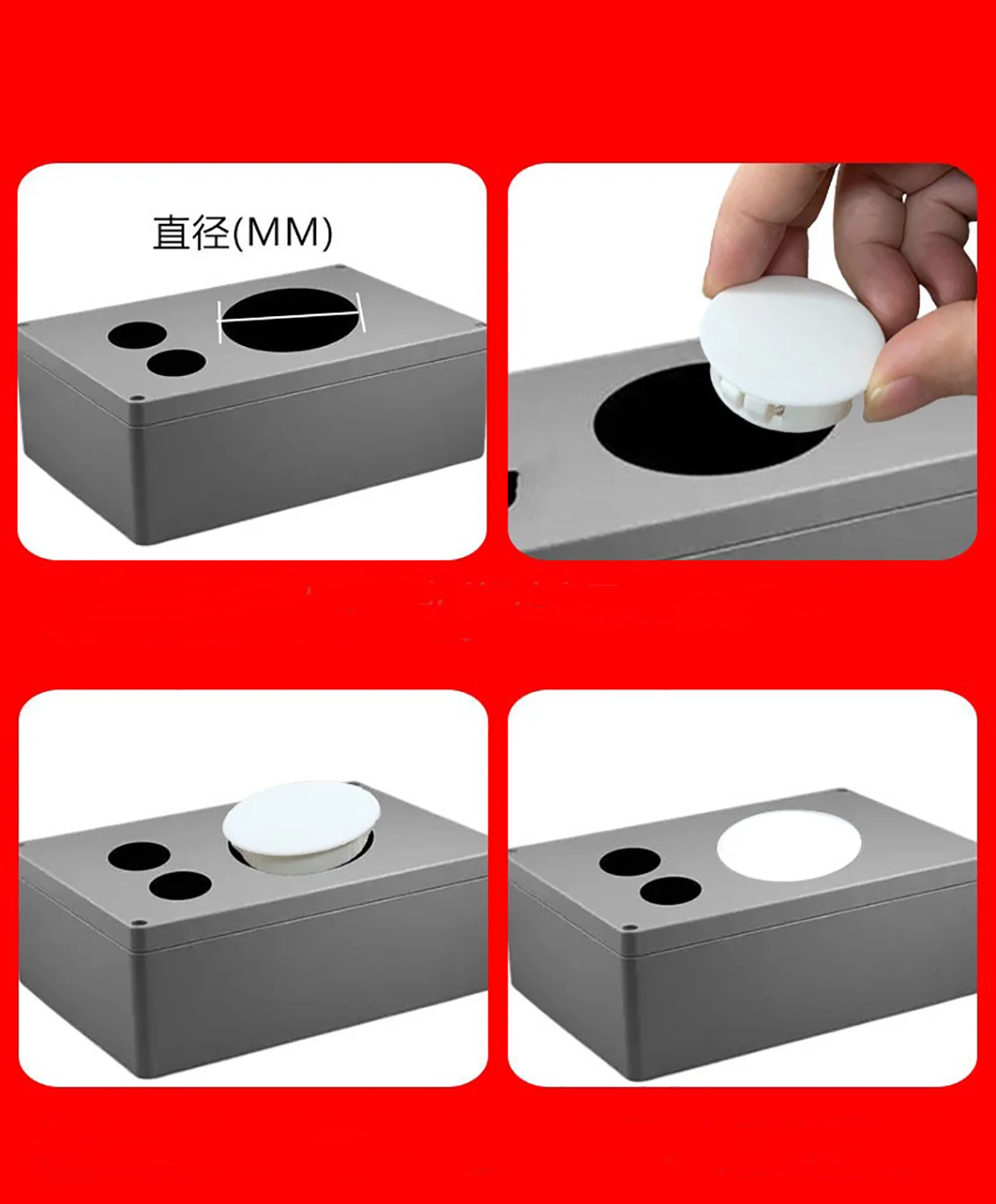 1-50 шт. черный/белый нейлоновый круглый защелкивающийся заглушка 6 мм 8 10 13 мм-30