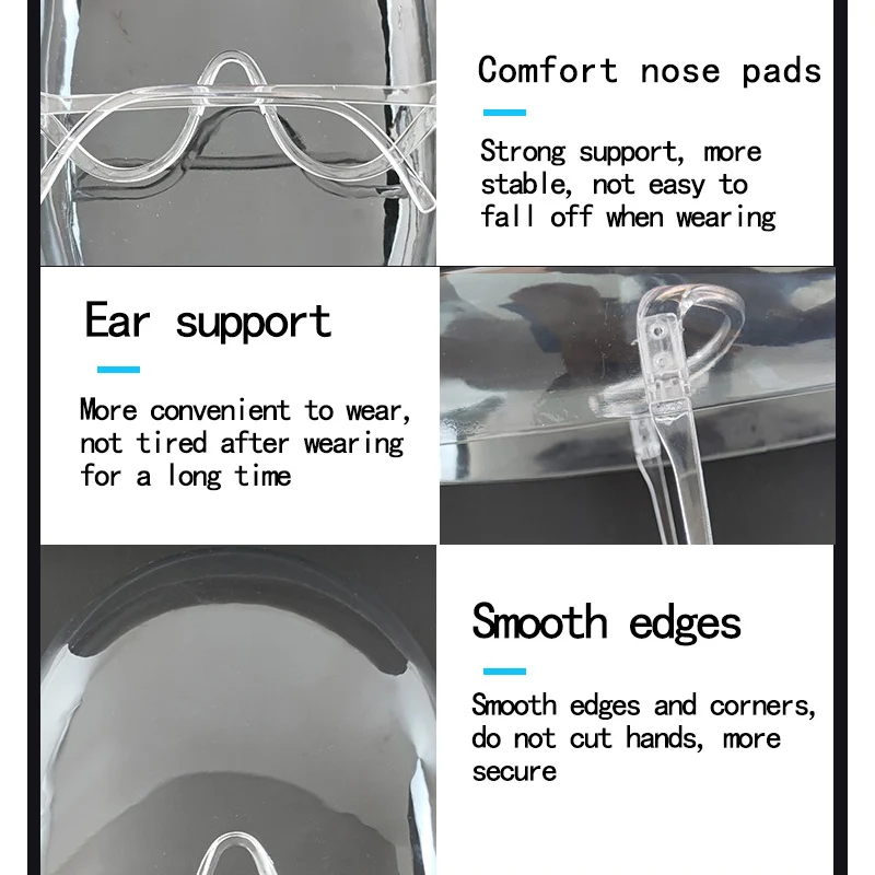 Противотуманный щит для лица прозрачная Защитная искусственная защита от