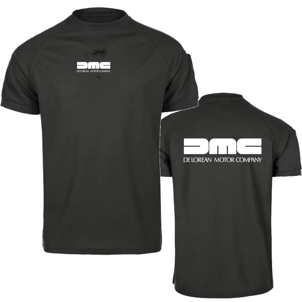 Мужская футболка DMC DeLorean Назад в будущее из фильма повседневные топы с короткими