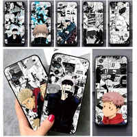 anime jujutsu kaisen comic phone case for oppo realme v11 x3 x50 q5i gt gt2 neo2 neo3 c21y c3 9 9i 8 8i 7i pro master black