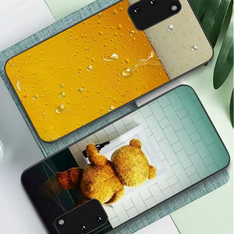 

World Beers Alcohol Summer Bubble Phone Case for Samsung S10 21 20 9 8 plus lite S20 UlTRA 7edge