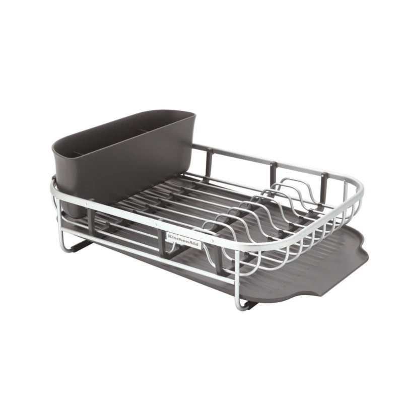 

Aluminum Space Saving Dishrack in Charcoal Gray
