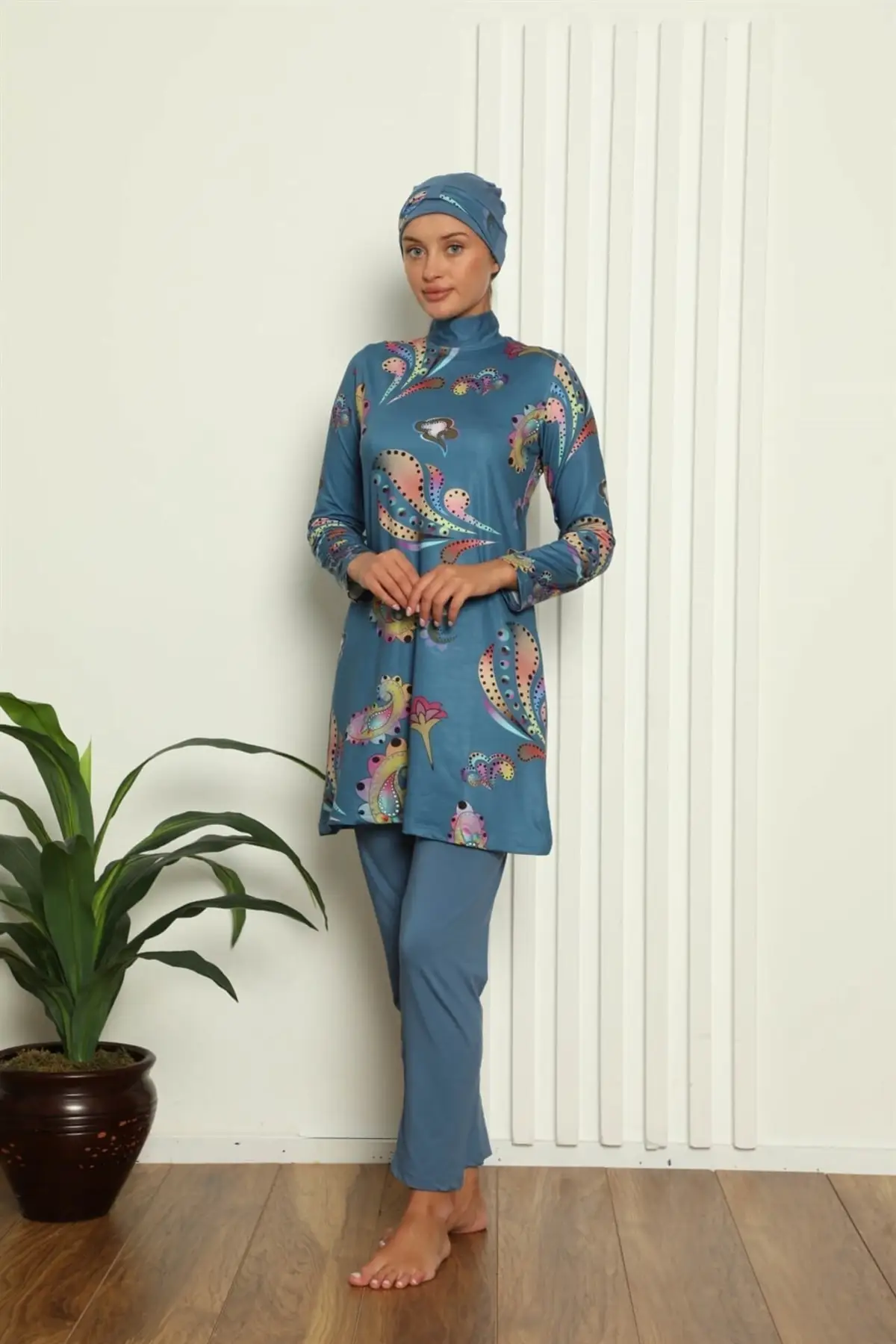 

Новые мусульманские купальники из Буркини, скромная летняя одежда, купальный хиджаб с длинным рукавом, спортивный Мусульманский купальник,...