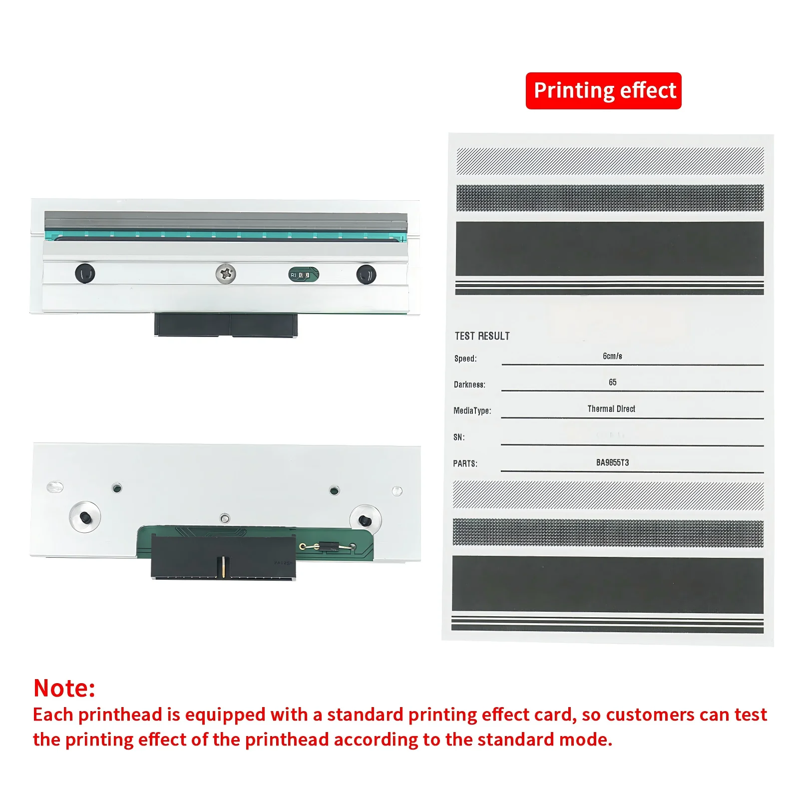 Фото Печатающая головка, совместимая с термопринтером этикеток Avery 9830/9835/9840/9860, 300 dpi (PN:12055201) №1