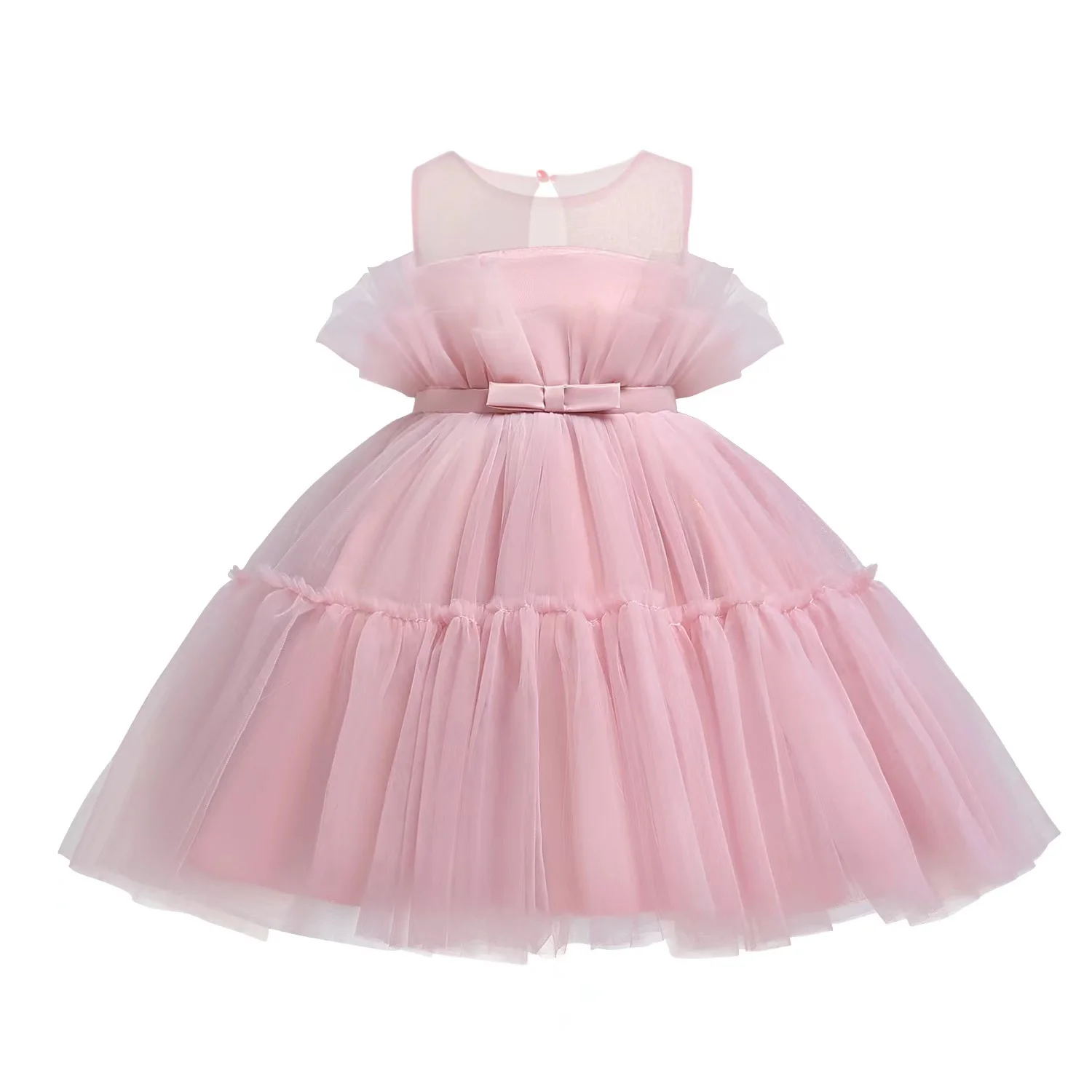 

Popular 2022 summer dress children's dress skirt little girl bow mesh male main skirt