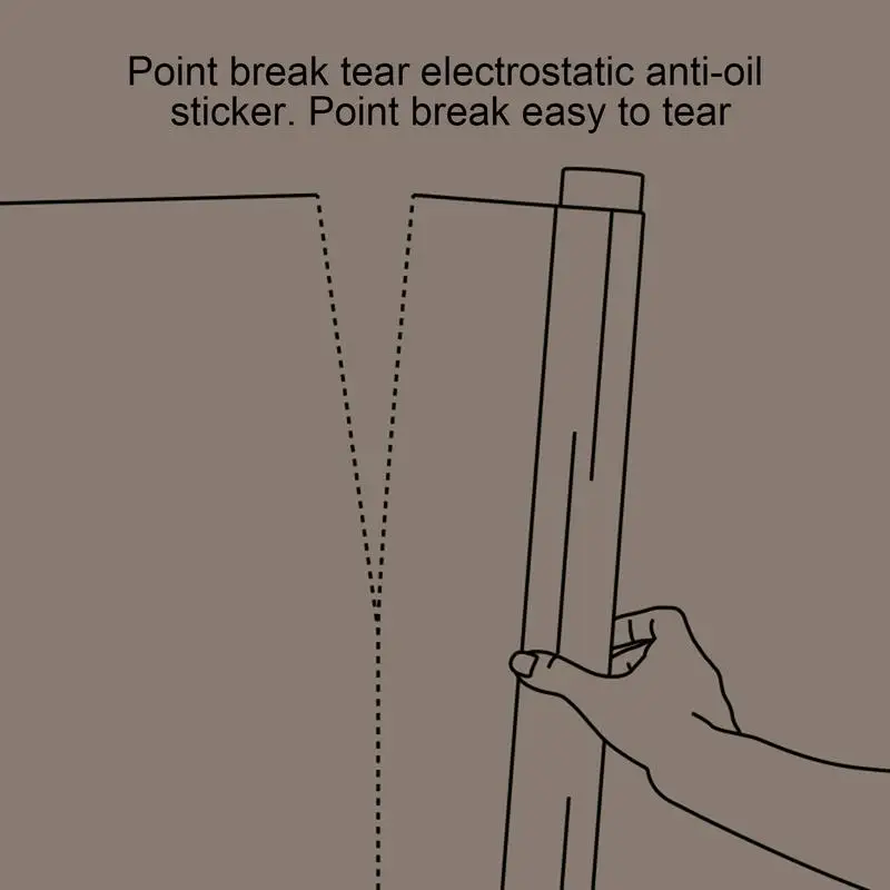 Kuchenny ochraniacz ścienny Wodoodporny przezroczysty na backsplash Tapeta Adsorpcja elektrostatyczna Odporny ciepło