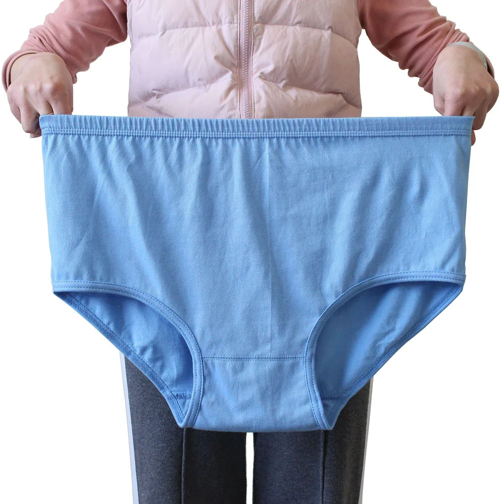 Middle-Aged And Elderly Men's High Waist Triangle Underwear Plus Fat Increase Men's Shorts Cotton Dad Grandpa Loose Underpants