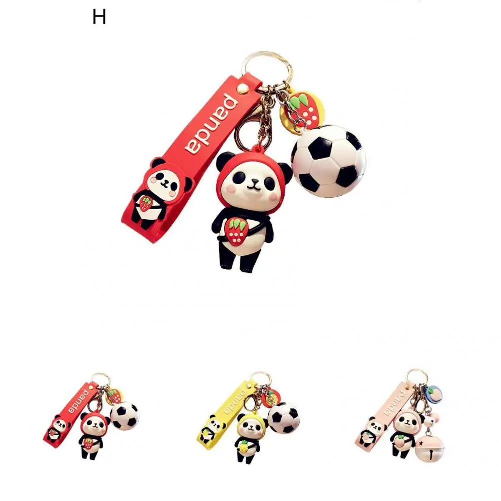 

Easy Carry Metal Decorative Cartoon Panda Keychain Keyring for Friends