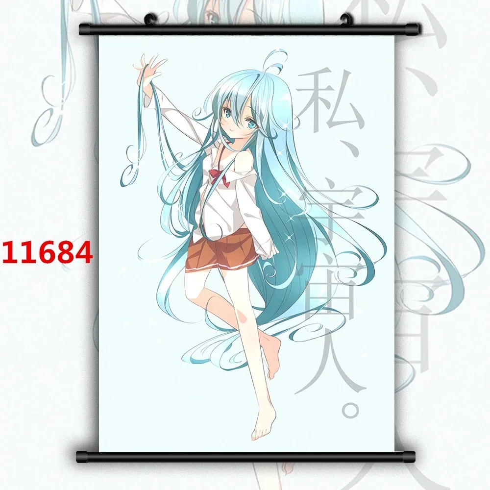 WTQ Аниме Denpa-Donna-oto-Towa-Erio Печать На Холсте-настенный Художественный Декор