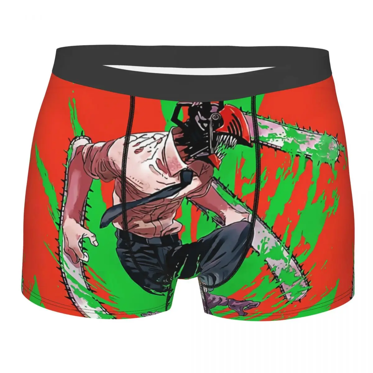 

Denji Monster Chainsaw Man Underpants Homme Panties Men's Underwear Sexy Shorts Boxer Briefs