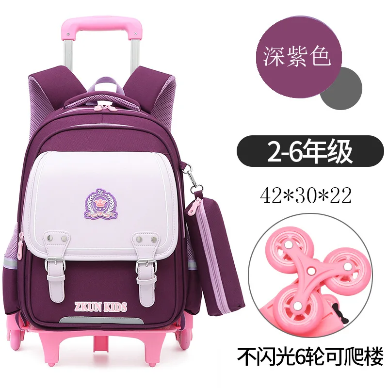 Trolley Children School Bags Mochila Kids Backpacks With Wheel Trolley Luggage For Girls Boys backpack Escolar Backbag Schoolbag