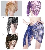belly dance10 colors hip scarf costumes performance bling sequins waist wrap bellydance hip scarves hipscarf outfits
