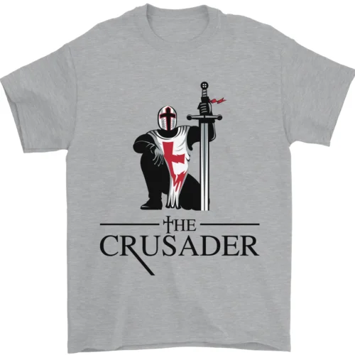 Мужская футболка The Crusader Рыцари Templar день Святого Жоржа 100% хлопок