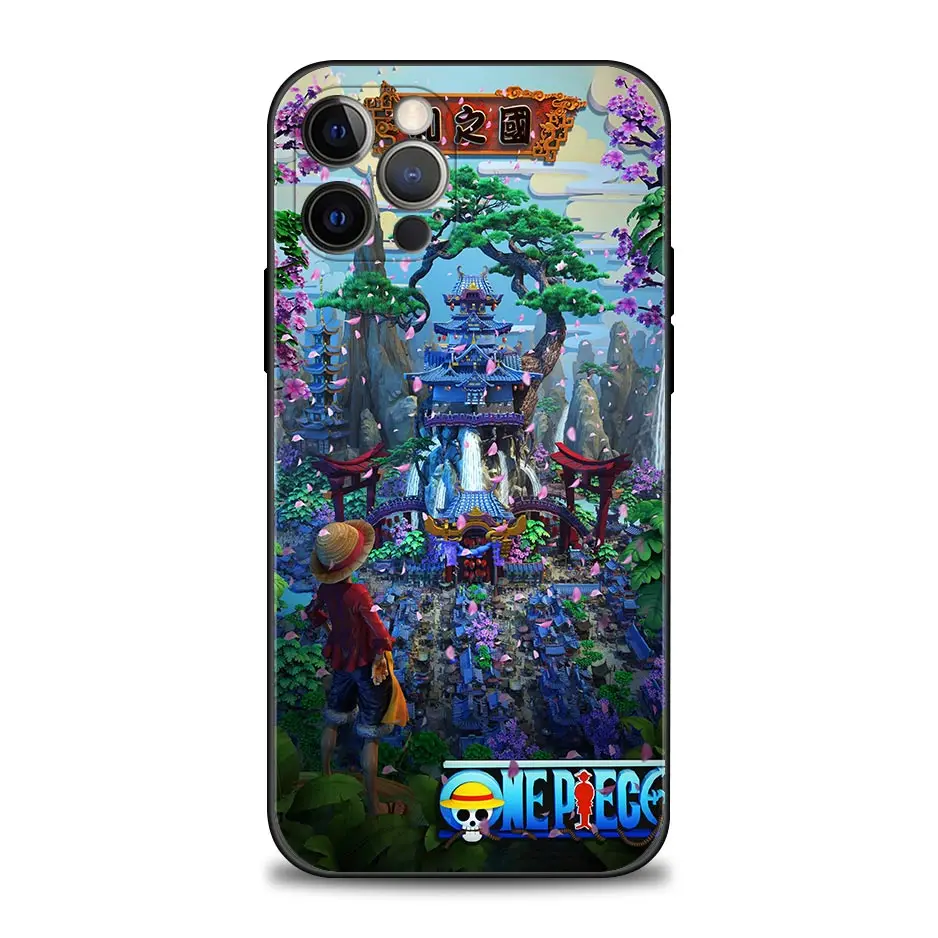 Чехол для телефона с Аниме One Piece в национальном ретро стиле iPhone 11 12 13 Pro Max 7 8 SE XR XS 5