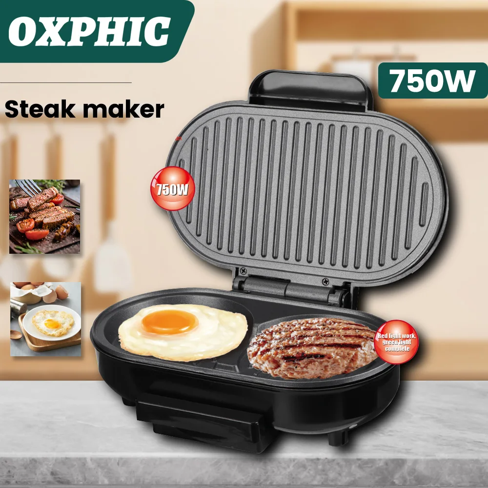 OXPHIC 750W Electric grill Grill electrical steak grill Steak maker electric grill indoor for Home and Kitchen appliance