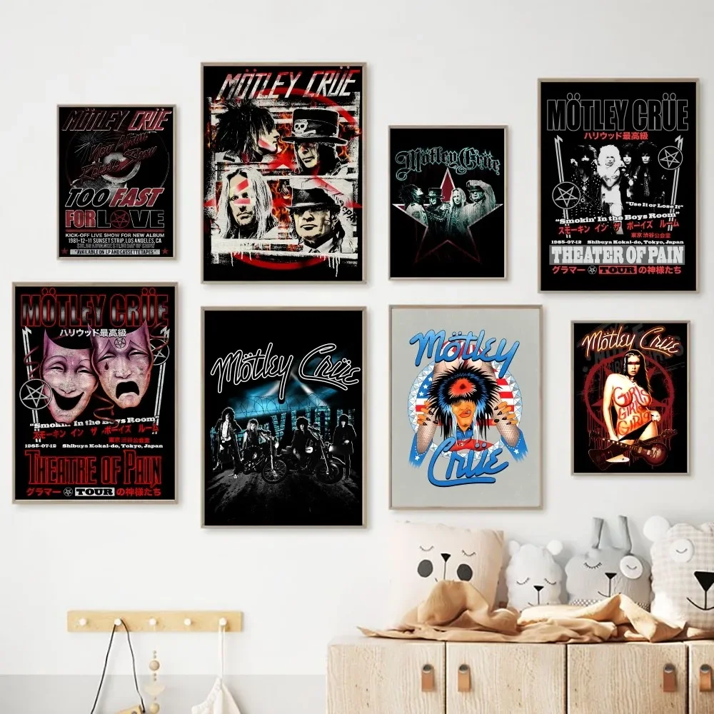 Motley_Smaband каллиграфический художественный постер без рамки в винтажном стиле