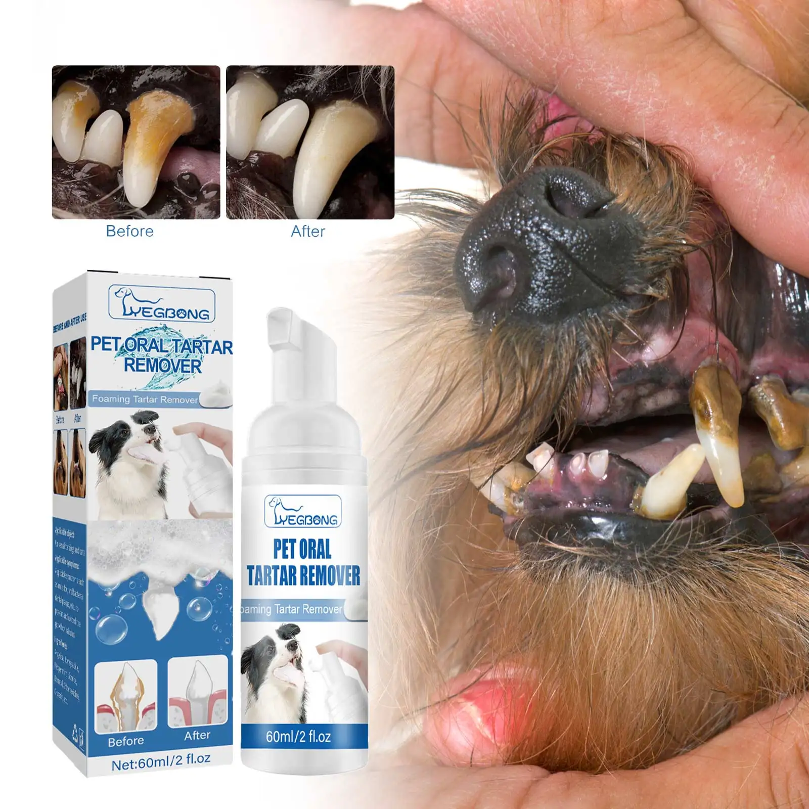 

Smell Dog Breath Dental Remover Dirt Cleaning Harmless Bad Healthy Oral Care Spray Plaque Pet Mouth Remove Teeth Freshener Cat