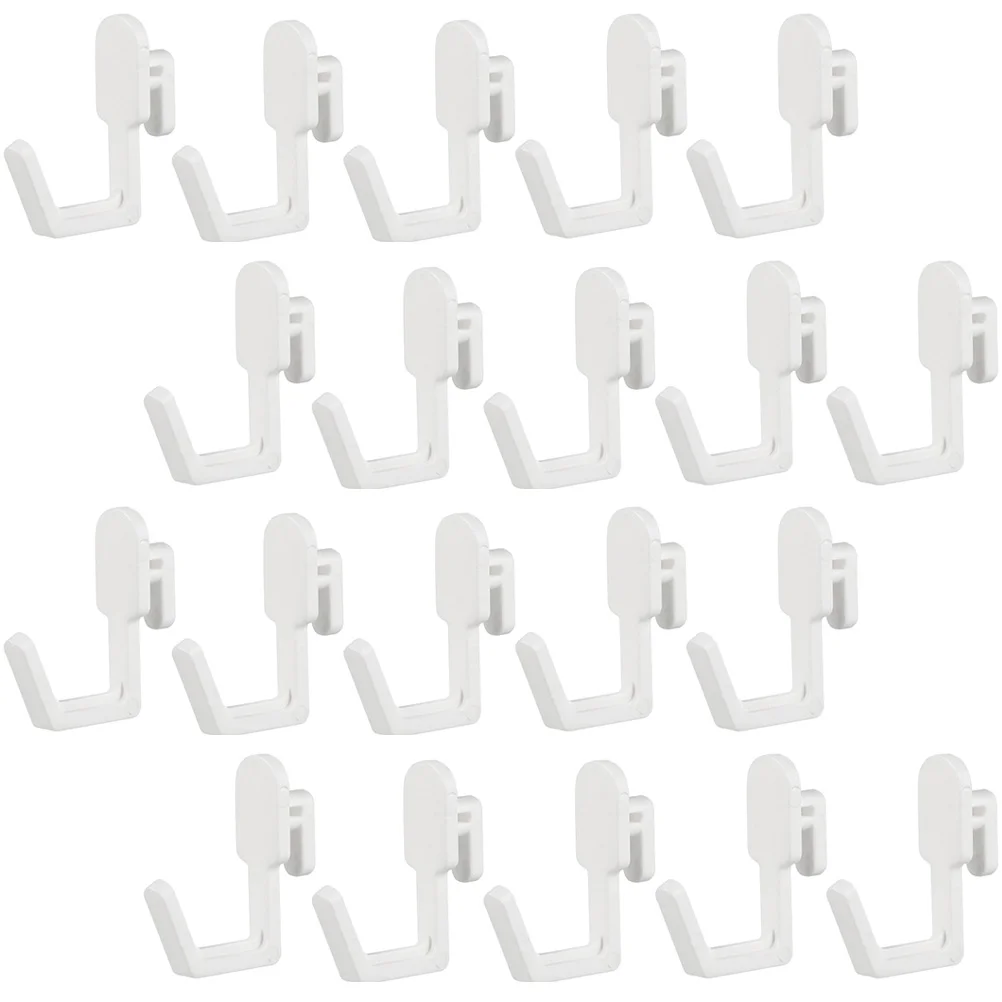 

24Pcs Plastic Pegboard Hooks J Shape Pegboard Hook Peg Board Tool Organizer