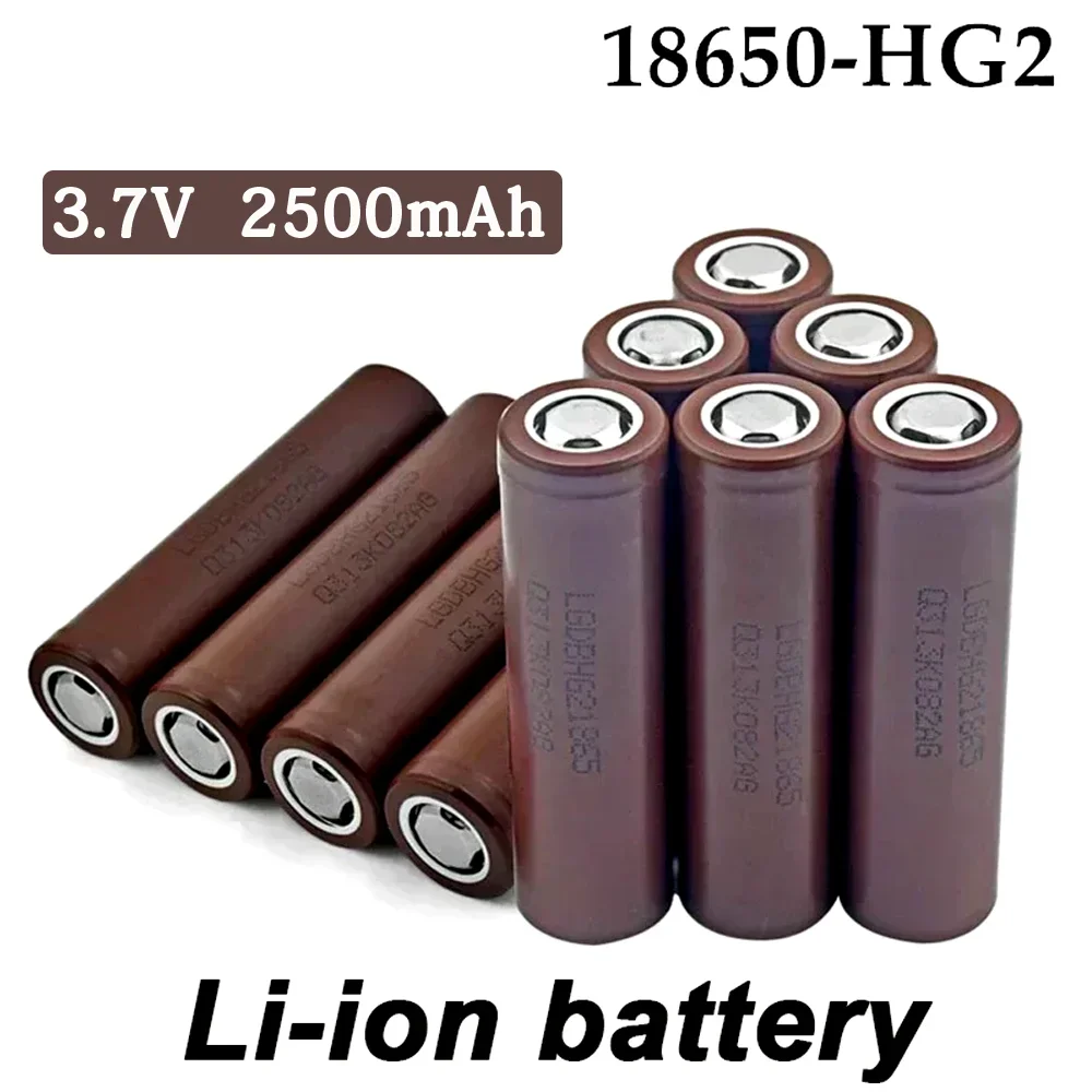 Аккумулятор 18650 HG2 2500 мАч 3 7 В разряд 20 А