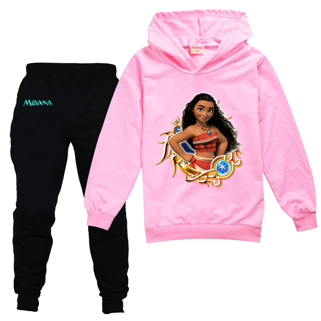 Комплект одежды Moana для мальчиков и девочек спортивные костюмы Брендовые