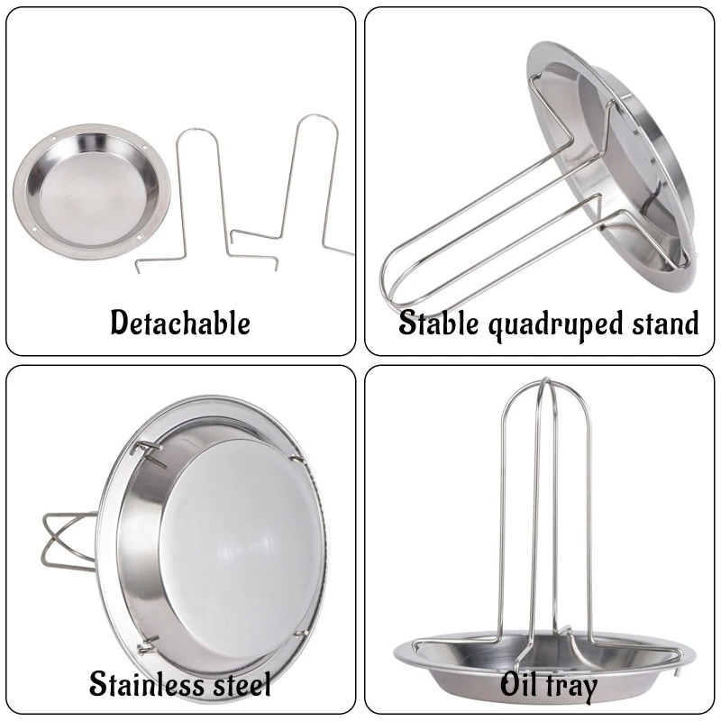 652D Вертикальный держатель для жареной курицы Складной