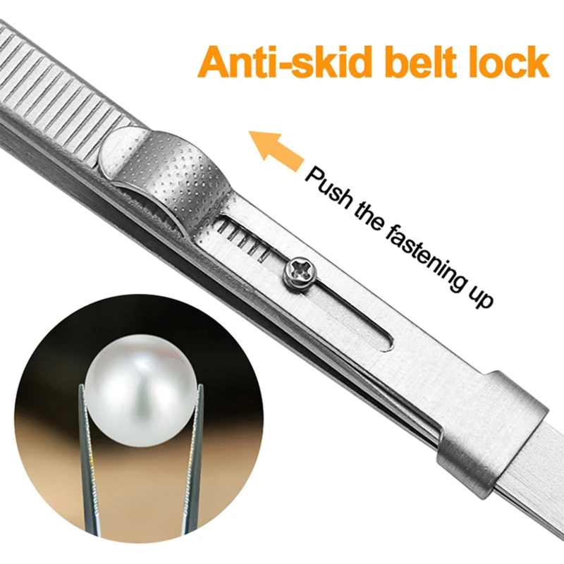 Портативный паяльный пинцет с бриллиантами для изготовления драгоценных камней