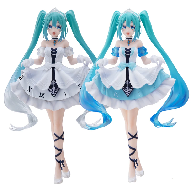 

18cm Original TAITO Hatsune Miku Figure Princess Cinderella Heterochromatic Action Figurines Kawaii Girl PVC Collection Model