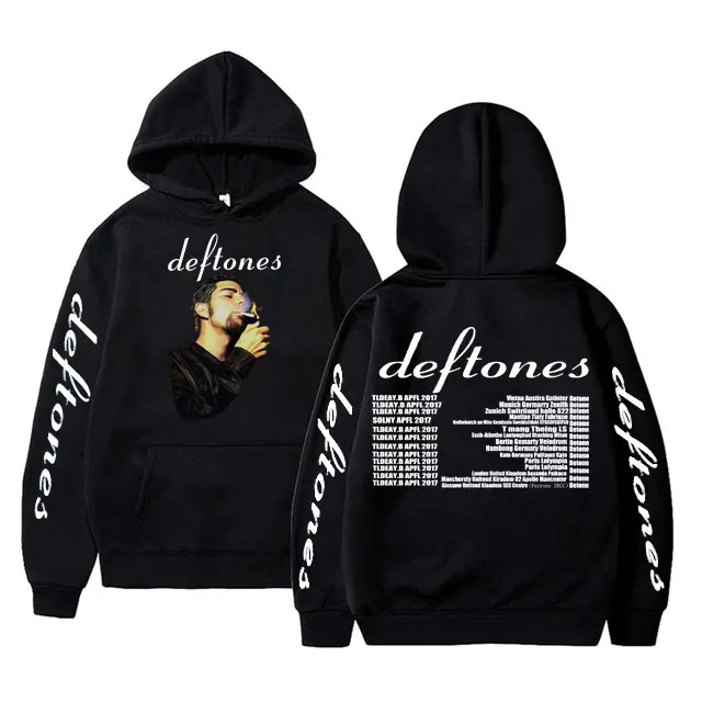 

Deftones Chino Moreno Smoking Graphic Hoodie Men Women Rock Punk Fleece Cotton Hoodies Male Hip Hop Vintage Oversized Sweatshirt