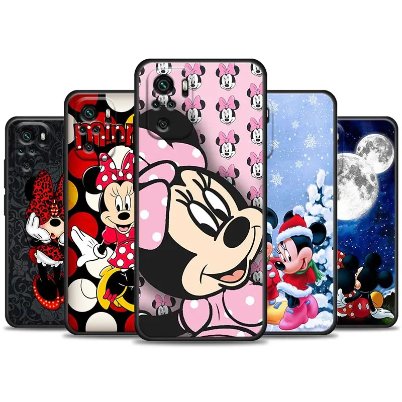 

Cartoon Disney Mickey Minnie Mouse Capa Coques Fundas Phone Case for Redmi Note 7 8 8T 9 9S 9T 10 11 11S 11E Pro plus 4G 5G Case