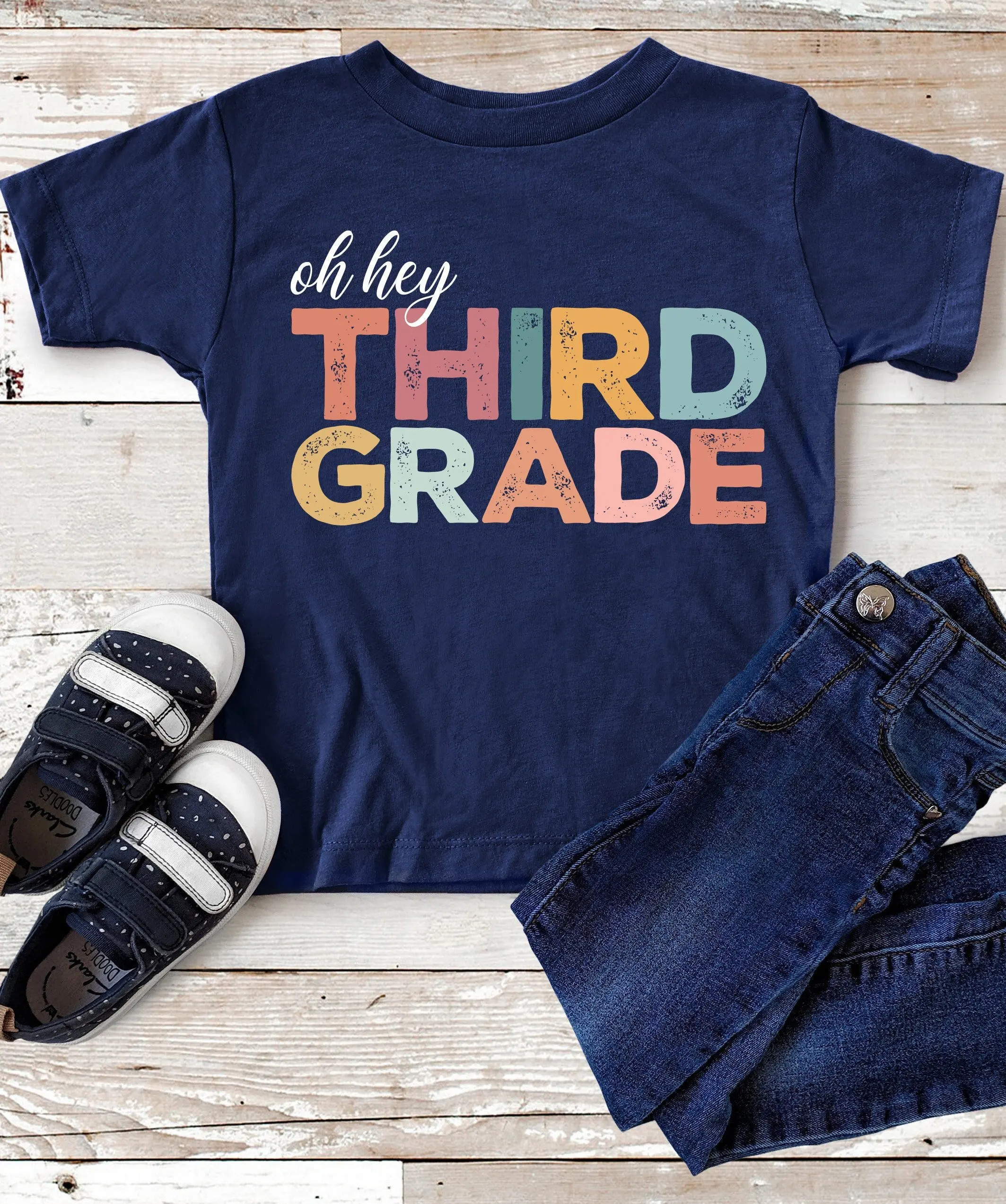 Футболка третьего класса для учеников первого дня школы детского сада