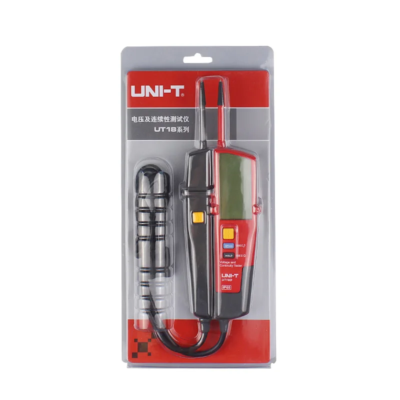 

UNI-T voltage tester UT18C UT18D AC and DC voltage and continuity tester ip65 waterproof immersion 65 meter automatic range