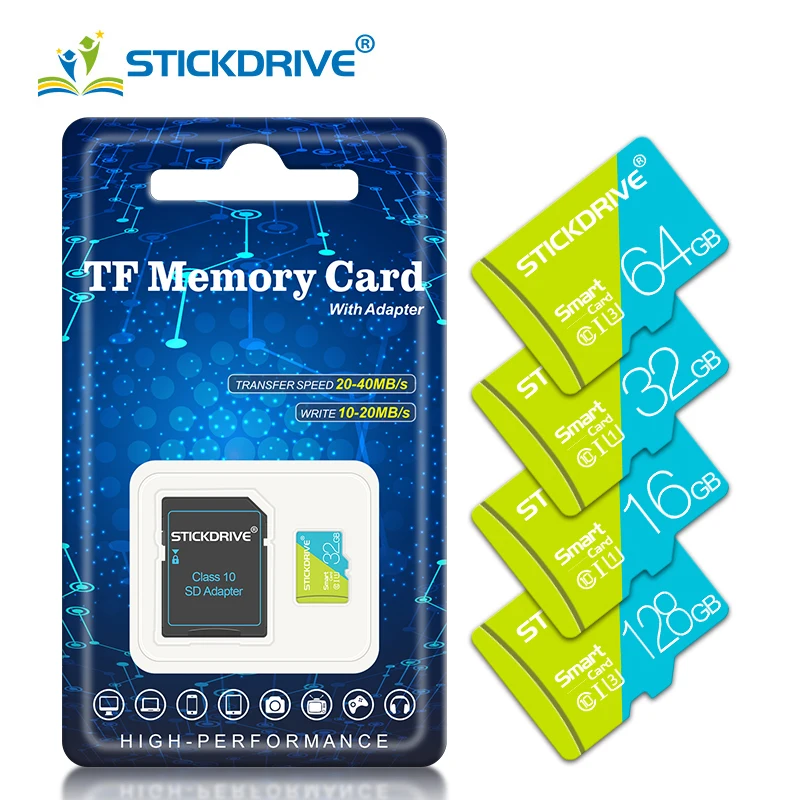 

Memory Cards 128GB Flash Micro TF SD Card 32GB 64GB 256GB Real Capacity Class 10 UHS-I High Speed cartao de memoria For Phone PC