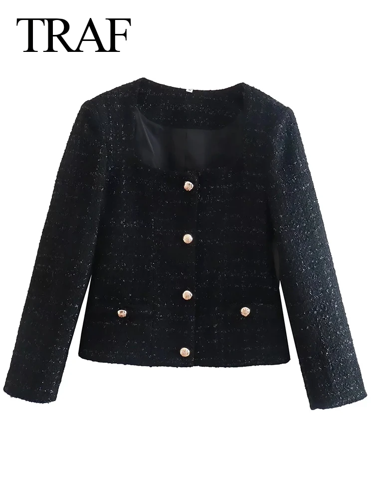 

Женское однобортное пальто с длинным рукавом, с квадратным вырезом