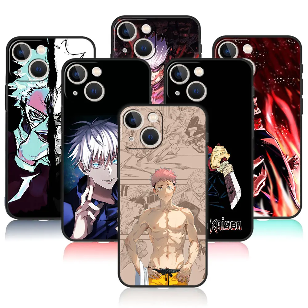 

For Apple iPhone 12 X 7 14 XR 13 Pro Max 8 Plus XS 11 SE SE2022 SE2 6S 6 Mini 5S Trend Cover Anime jujutsu kaisen
