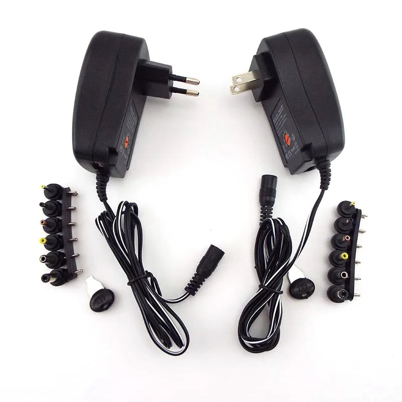 

3V 4.5V 5V 6V 7.5V 9V 12V 2A 2.1A AC/DC Adapter Power Supply plug Universal Adjustable Adaptor Charger for LED Light Strip CCTV