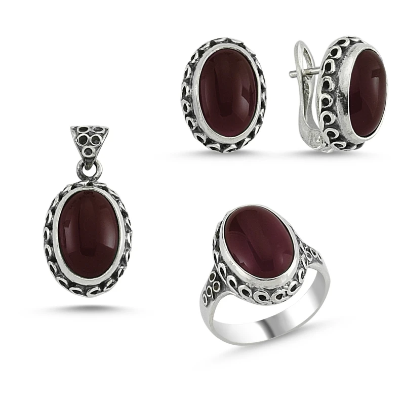 

Серебряный Фотофон с красным агатом