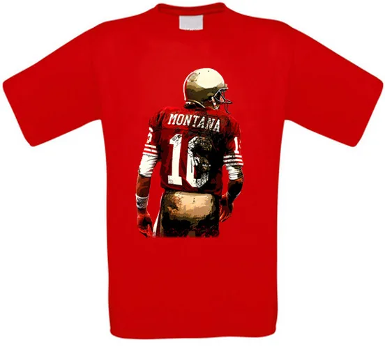 Футболка с принтом Джо Монтана Сан-Франциско Канзас города американо